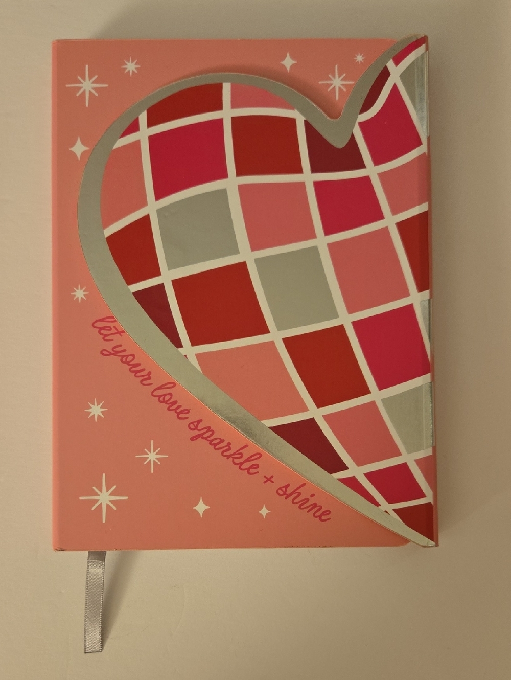 Heart Disco "Let Your Love Sparkle + Shine" Hardcover Magnetic Closure Journal